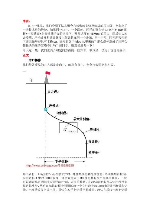 钻井技术员成长之路(定向井基础)
