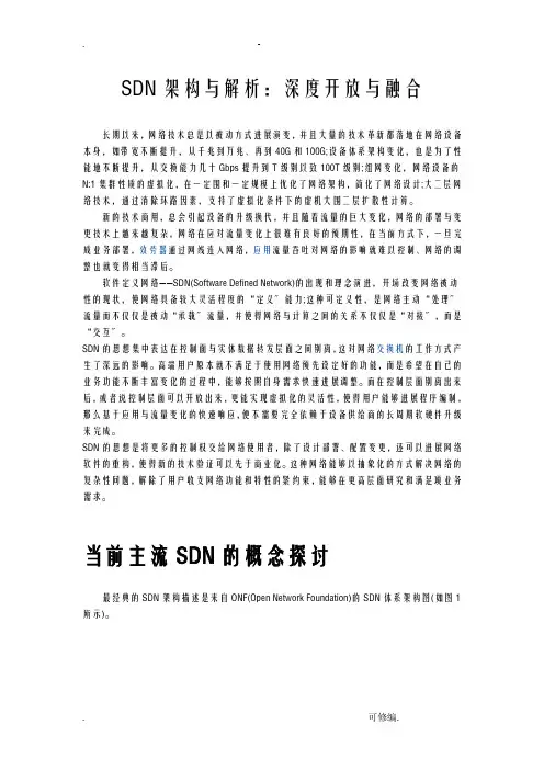 SDN架构及解析