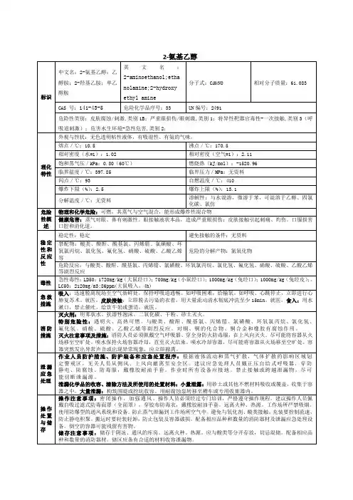 2-氨基乙醇