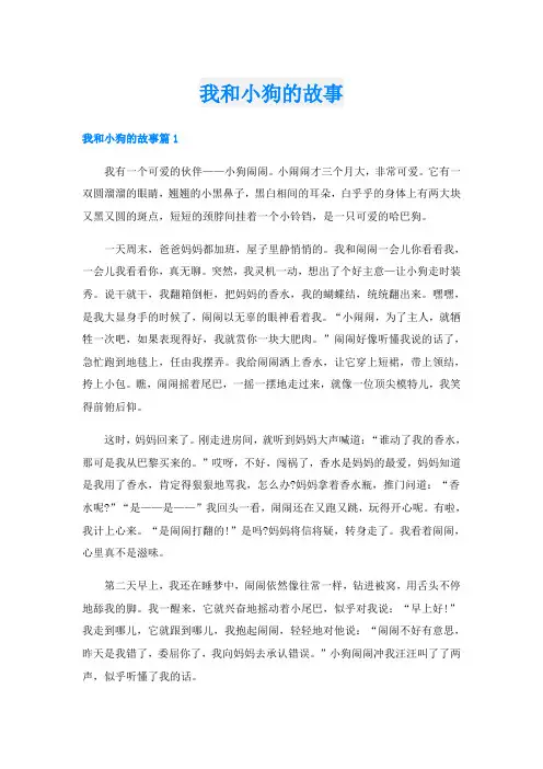 我和小狗的故事