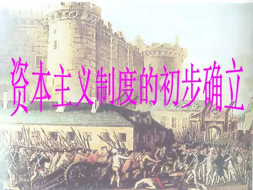 人教部编版九年级历史上册第六单元资本主义制度的初步确立复习完美课件