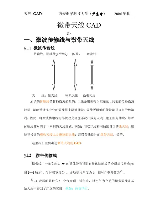 微带天线CAD1