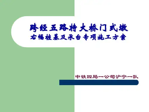 门式墩基础部分专项施工方案