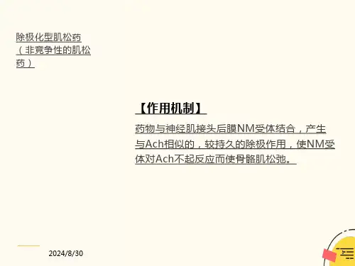非除极化型肌松药和除极化型肌松药