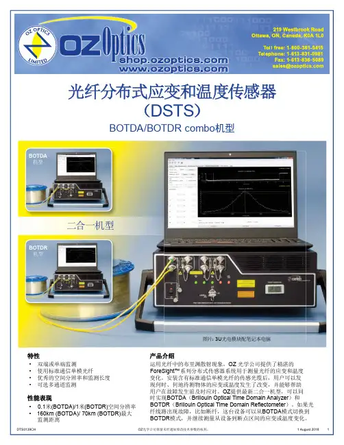 光纤分布式应变和温度传感器(DSTS)