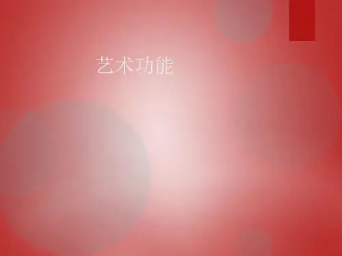 艺术功能——艺术认知教育审美功能 ppt课件