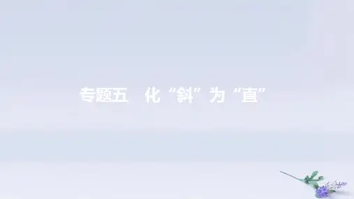 中考数学一轮复习第二部分热点专题突破专题5化“斜”为“直”课件4.ppt