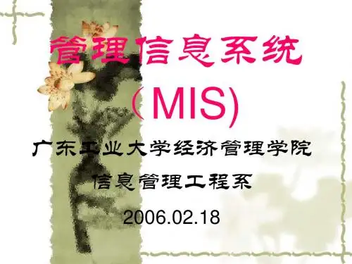 管理信息系统MIS
