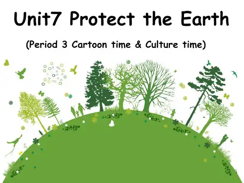 六年级上册英语课件-Unit7 Protect the Earth (第3课时) ｜译林版(三起) (共12张PPT)
