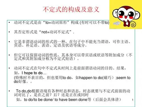 不定式用法归纳全ppt课件