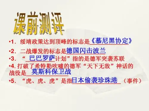 九年级历史下册 8 正义的胜利课件 北师大版