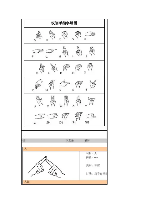 手语的学习