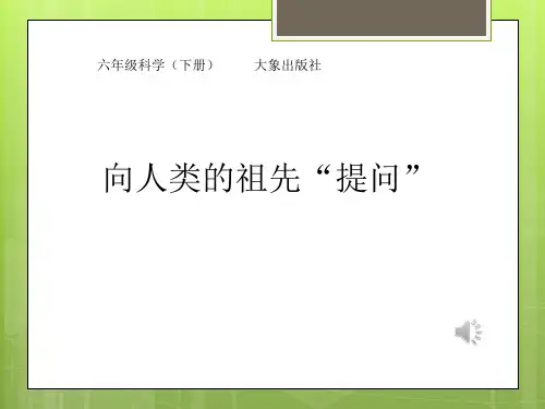 向人类的祖先“提问”