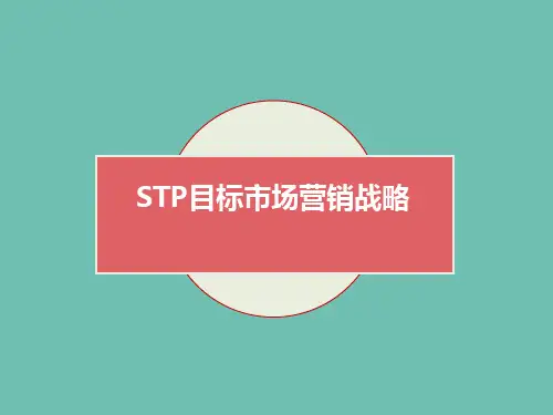 stp目标市场营销战略