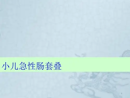小儿急性肠套叠ppt课件