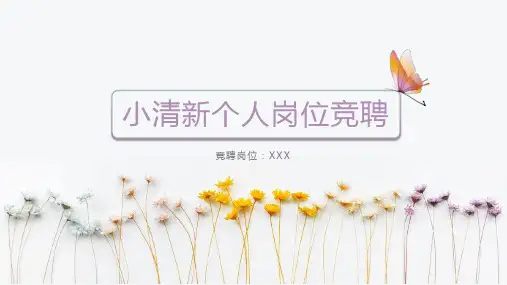 产品设备工程师岗位竞聘演讲PPT