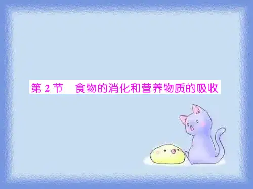 生物七下《食物的消化和营养物质的吸收》ppt3