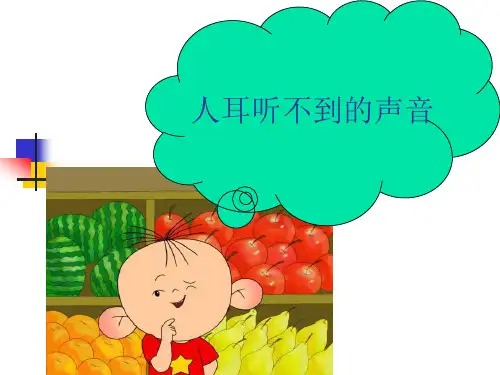 人耳听不到的声音