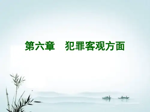 第6章  犯罪客观方面