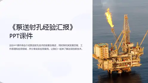 《泵送射孔经验汇报》课件