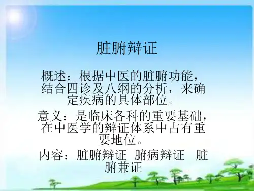 小儿推拿课件：脏腑辩证
