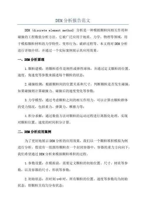 DEM分析报告范文