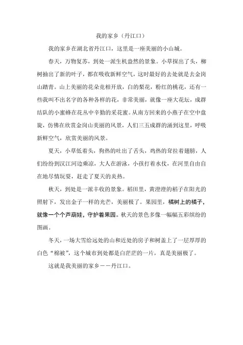 我的家乡