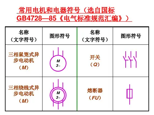 常用电器符号
