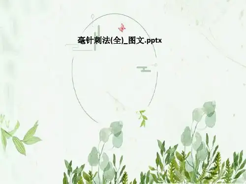毫针刺法(全)_图文