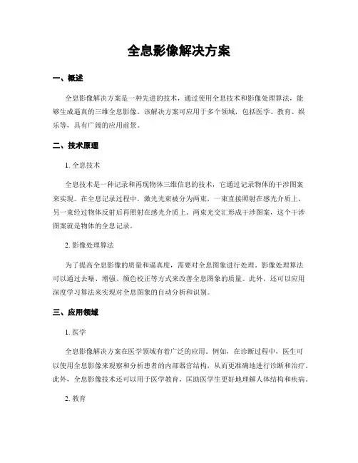 全息影像解决方案