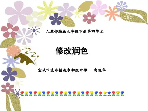语文人教版(部编)九年级下册《修改润色》课件公开课(14)