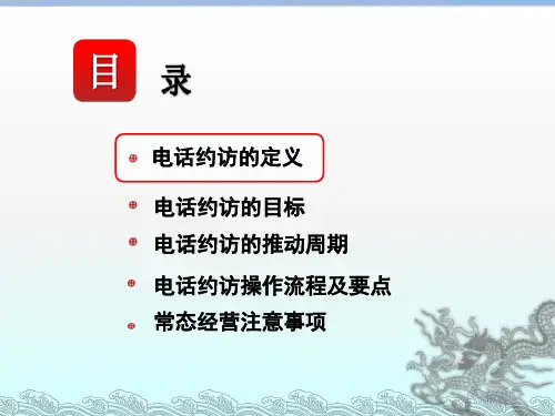 电话约访操作流程PPT课件