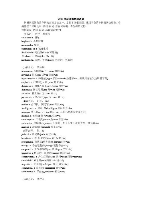 2018考研英语常用动词-毙考题-6
