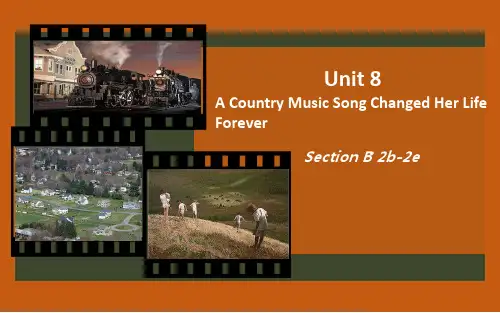 人教版八年级英语(下)册Unit8 Section B 2b-2e