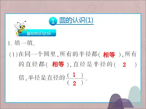 六年级上册数学习题课件五、圆 人教新课标()(共121张PPT)