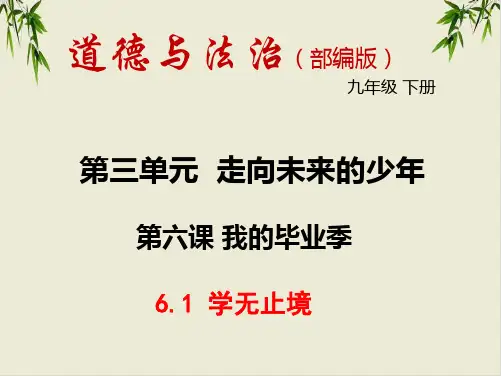 新部编版ppt_九年级道德与法治下册学无止境