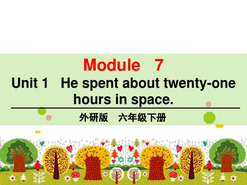 外研版(三起点)六年级英语下册module 7 unit 1教学课件