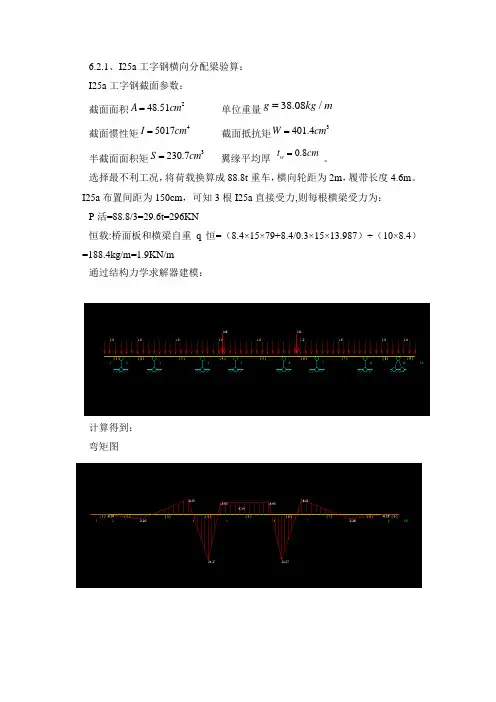 工字钢验算