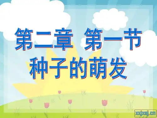 人教版七年级上册生物课件  3.2.1第一节种子的萌发