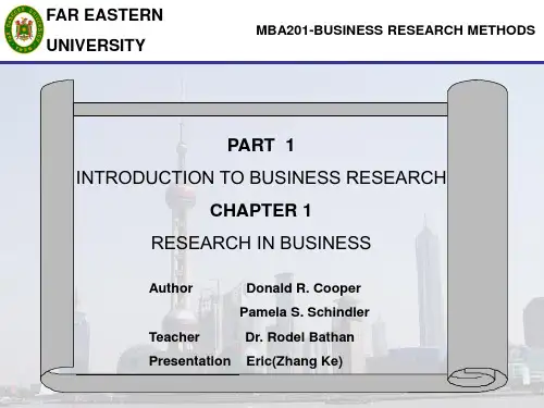 商业研究方法business research method