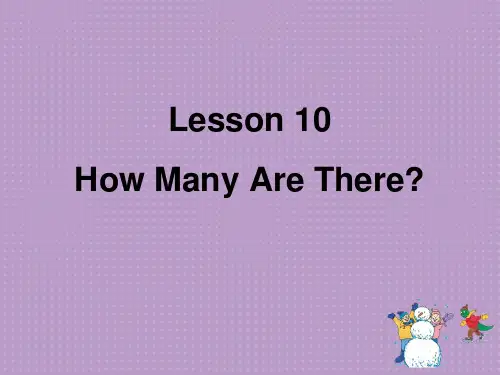 冀教版六年级第二单元第十课Lesson 10 How Many Are There