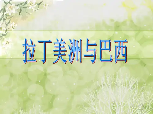拉丁美洲与巴西ppt课件