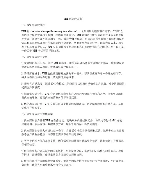 vmi仓运营方案
