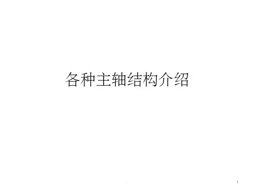 各种主轴结构介绍