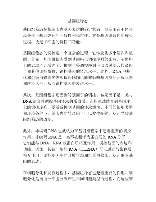 基因组稳态