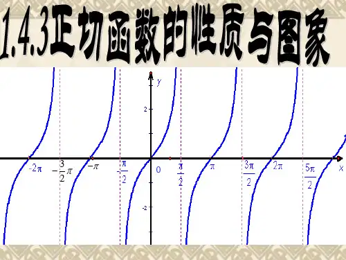 必修四1.4.3正切函数的性质与图象