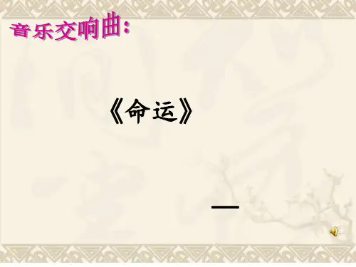 《厄运打不垮的信念》PPT教学课件