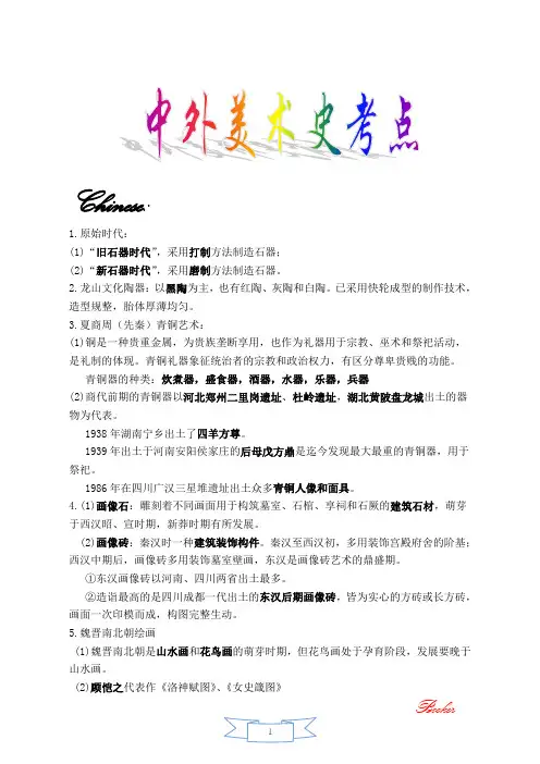 中外美术史考点1