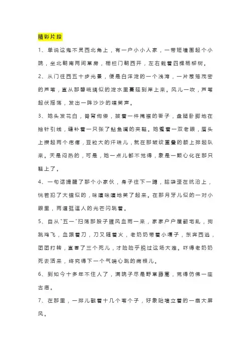 18《小兵张嘎》精彩片段+读后感