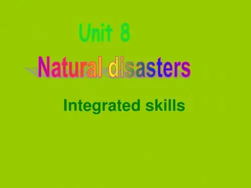 牛津译林版英语8A Unit8 integrated  skills (共20张PPT)